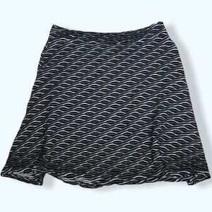 Zac & Rachel Textured Stretch Circle Skirt Sz Lg